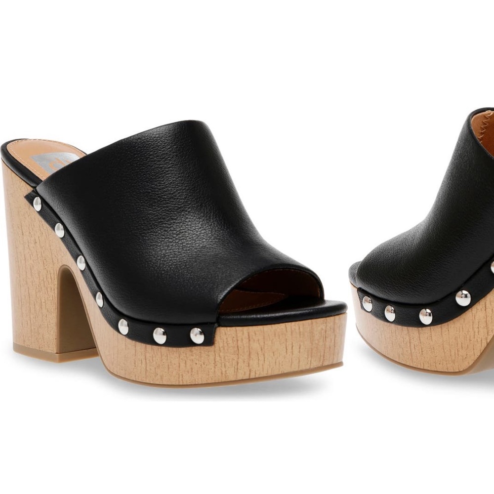 NWT DV by Dolce Vita Cory Black Studded Platform Sandal NWT in box. 4” heels.